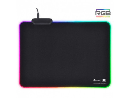 Mousepad Gamer Vinik RGB, 250X350X3mm, Borda Costurada, Black