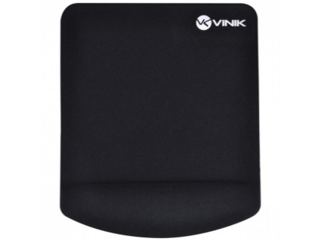 Mousepad Vinik Gel, 220X180X3mm, Com Apoio para o Pulso Feito Em Gel, Black, MPG-02P
