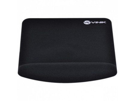 Mousepad Vinik Gel, 220X180X3mm, Com Apoio para o Pulso Feito Em Gel, Black, MPG-02P