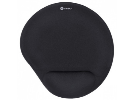 Mousepad Vinik MPG-10P, 220X180X3mm, Com Apoio para o Pulso Feito Em Gel, Black, MPG-10P