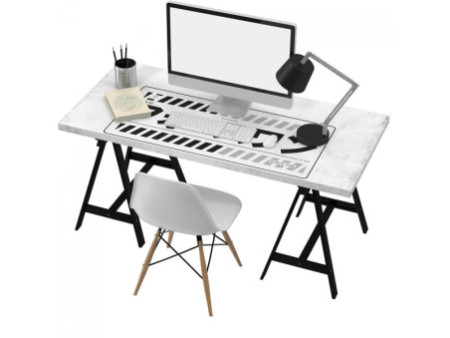 Mousepad Gamer Force One Skyhawk Katana, XXL, (900x400x3mm), White, FR.MP.SH.10