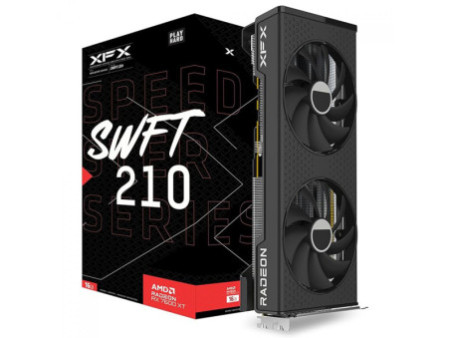 Placa De Vídeo XFX AMD Radeon RX 7600 XT Speedster SFWT210, 16GB, GDDR6, FSR, Ray Tracing, RX-76TSWFTFP