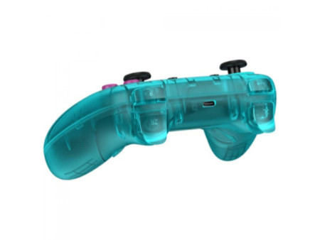 Controle Gamer GameSir T4N Nova (Neon Teal), RGB, Bluetooth, Hall Effect, Azul