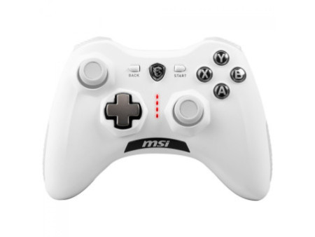 Controle Gamer MSI Force GC30 V2 White, Wireless/USB, PC e Android, Branco
