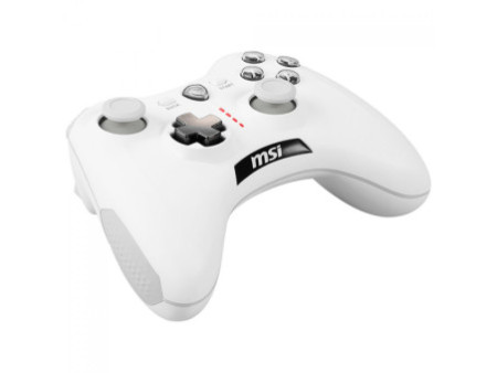 Controle Gamer MSI Force GC30 V2 White, Wireless/USB, PC e Android, Branco