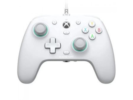 Controle Gamer GameSir G7 SE, USB, Para Xbox/PC, Hall Effect, Licenciado Microsoft, Branco