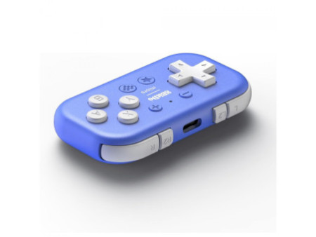 Controle Gamer 8BitDo Micro, Bluetooth, Gamepad, Android/Nintendo Switch/Raspberry, Azul, 80EL02