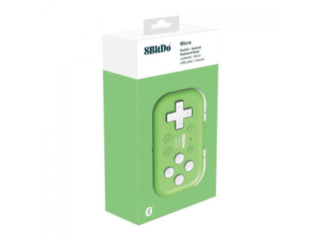 Controle Gamer 8BitDo Micro, Bluetooth, Gamepad, Android/Nintendo Switch/Raspberry, Verde, 80EL01