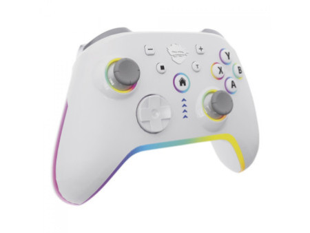 Controle Gamer Ninja Sword, RGB, Bluetooth, PC, Android, iOS, Switch, Branco, GN-CT-SWWYNW