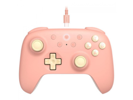 Controle Gamer 8BitDo Ultimate 2C, Com Fio, Hall Effect, Peach, 82CD04