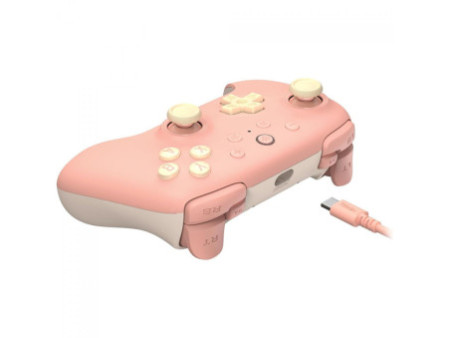 Controle Gamer 8BitDo Ultimate 2C, Com Fio, Hall Effect, Peach, 82CD04
