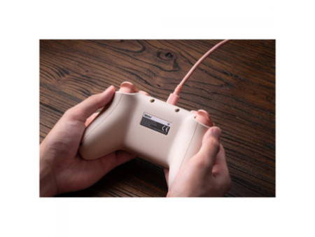 Controle Gamer 8BitDo Ultimate 2C, Com Fio, Hall Effect, Peach, 82CD04