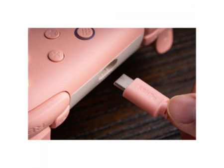 Controle Gamer 8BitDo Ultimate 2C, Com Fio, Hall Effect, Peach, 82CD04