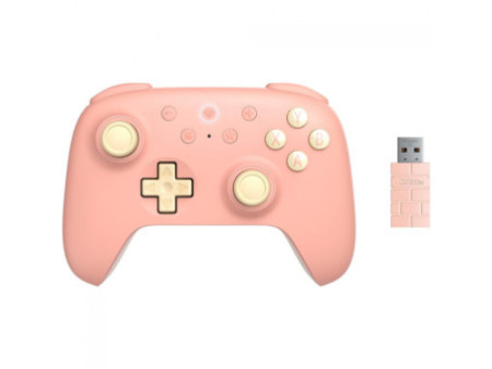 Controle Gamer 8BitDo Ultimate 2C, Bluetooth/Wireless, Hall Effect, Peach, 81HD04