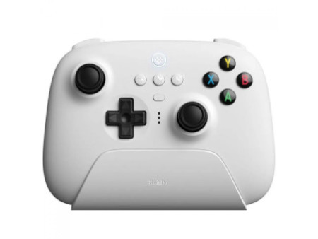 Controle Gamer 8BitDo Ultimate 2.4G Wireless, Bluetooth, Windows, Android, Apple, SteamOS, Hall Effect, Branco, 81HA07