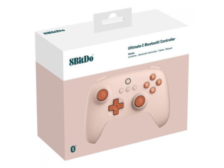 Controle Gamer 8BitDo Ultimate C Para Nintendo Switch, Sem Fio, Bluetooth, Switch, Orange, 80NB02