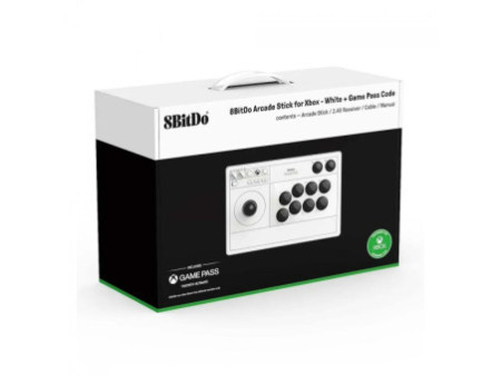 Controle Arcade 8BitDo Arcade Stick Xbox, Sem Fio, White, 81JA01D