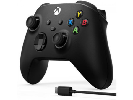 Controle Xbox Series + Cabo USB, Sem Fio, Carbon Black, 1V8-00013