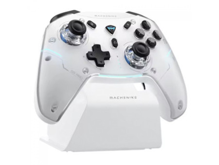 Controle Gamer Machenike G5Pro Max SE, Wireless/Bluetooth, Hall Effect, Branco, JJ02G700C