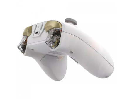 Controle Gamer GameSir Cyclone 2, RGB, Wireless/Bluetooth, Hall Effect, Com Base de Carregamento, Branco, BDL-WT