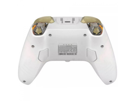 Controle Gamer GameSir Cyclone 2, RGB, Wireless/Bluetooth, Hall Effect, Com Base de Carregamento, Branco, BDL-WT