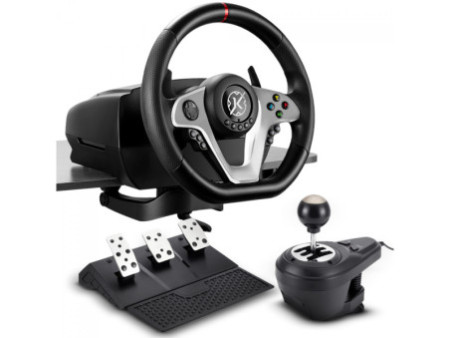 Volante Kalkan G500 ProRacing, Com Pedal e Câmbio, Preto, KLK00032
