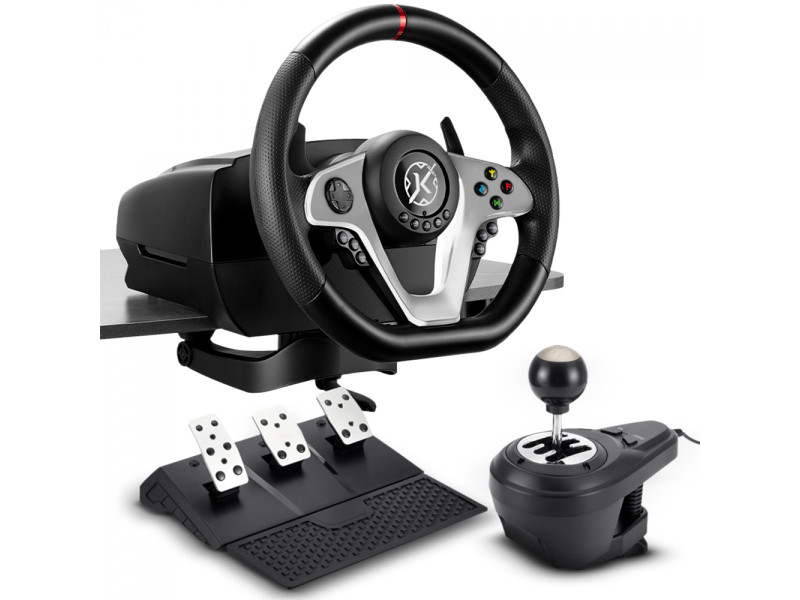 Volante Kalkan G500 ProRacing, Com Pedal e Câmbio, Preto, KLK00032