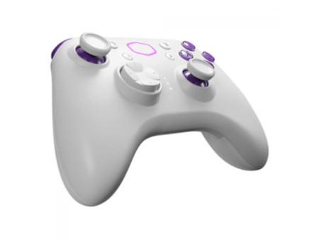 Controle Cooler Master Storm Controller, Sem Fio, Bluetooth, Branco/Roxo, CMI-GSCX-W1