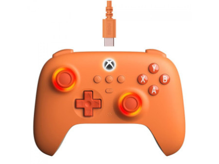 Controle Gamer 8BitDo Ultimate C Orange Para Xbox, Hall Effect, RGB, XBOX/Windows, 82CF05D