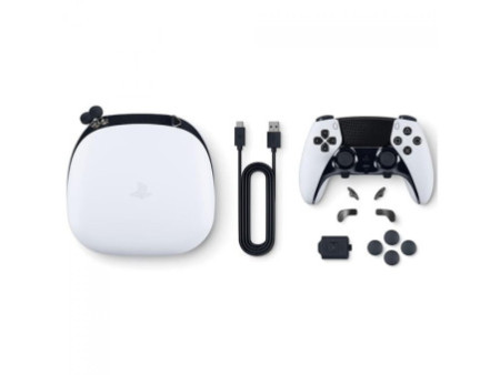 Controle Sony DualSense Edge PS5, Sem Fio, Preto E Branco