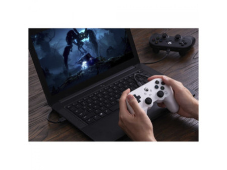 Controle Gamer 8BitDo Pro 2 Hall Edition Para Xbox, Com Fio, XBOX/Windows, Licenciado Microsoft, Branco, 82BB03E
