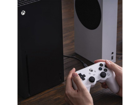 Controle Gamer 8BitDo Pro 2 Hall Edition Para Xbox, Com Fio, XBOX/Windows, Licenciado Microsoft, Branco, 82BB03E