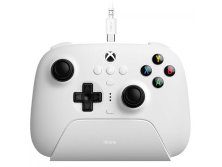 Controle Gamer 8BitDo Ultimate 3-Mode Para Xbox, Com Joystick Hall Effect, Windows/Android, Licenciado Microsoft, Branco, 81HB01