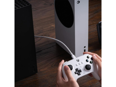 Controle Gamer 8BitDo Ultimate 3-Mode Para Xbox, Com Joystick Hall Effect, Windows/Android, Licenciado Microsoft, Branco, 81HB01