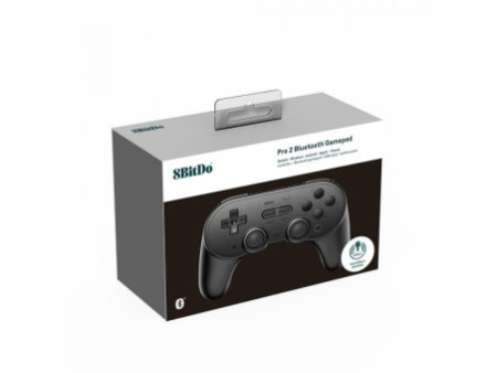 Controle Gamer 8BitDo Pro 2 Hall Edition, Bluetooth, Android, iOS, Switch, Black, 80GJ03