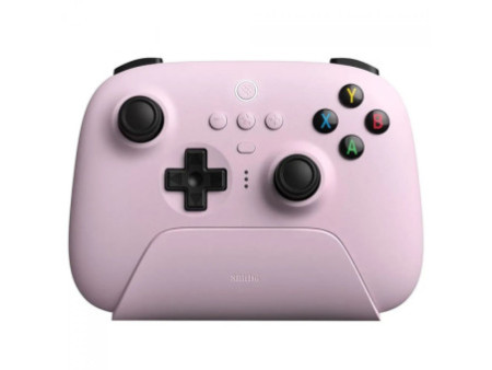 Controle Gamer 8BitDo Ultimate 2.4G Wireless, Bluetooth, Windows, Android, Apple, SteamOS, Hall Effect, Rosa, 81HA10