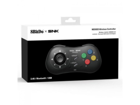 Controle Gamer 8BitDo NEOGEO, Sem Fio, Windows, Android, NEOGEO, Preto, 80HC01