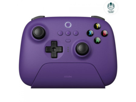 Controle Gamer 8BitDo Ultimate 2.4G Wireless, Bluetooth, Windows, Android, Apple, SteamOS, Hall Effect, Roxo, 81HA09
