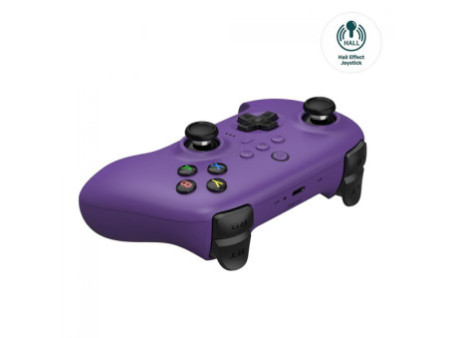Controle Gamer 8BitDo Ultimate 2.4G Wireless, Bluetooth, Windows, Android, Apple, SteamOS, Hall Effect, Roxo, 81HA09