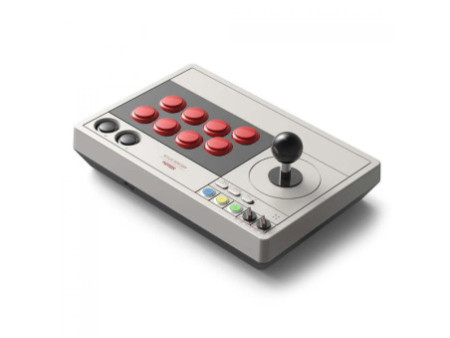 Controle Arcade 8BitDo Arcade Stick, Sem Fio, Bluetooth, Switch, Windows, White, 80FE