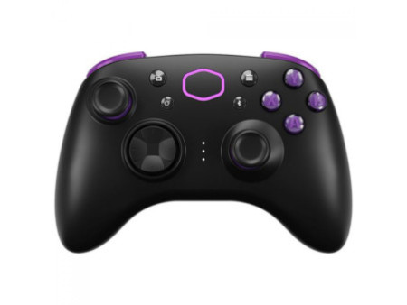 Controle Cooler Master Storm Controller, Sem Fio, Bluetooth, Preto/Roxo, CMI-GSCX-BK1