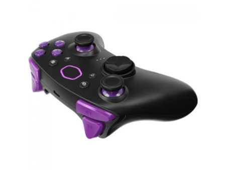 Controle Cooler Master Storm Controller, Sem Fio, Bluetooth, Preto/Roxo, CMI-GSCX-BK1