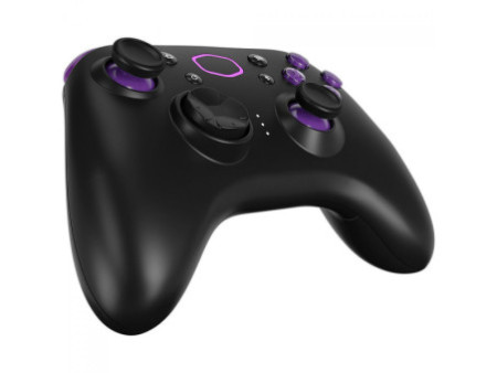 Controle Cooler Master Storm Controller, Sem Fio, Bluetooth, Preto/Roxo, CMI-GSCX-BK1