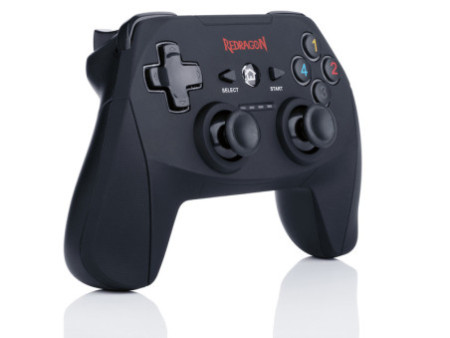 Controle Gamer Redragon Harrow, Sem Fio, USB 2,4Gz, PC/PS3, Preto, G808