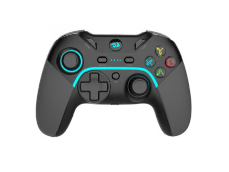 Controle Gamer Redragon Harrow PRO, Sem Fio, USB 2,4Gz, PC/PS3, Preto, G808 PRO