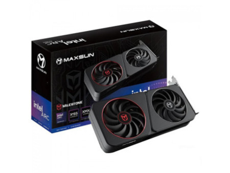 Placa De Vídeo Maxsun Intel Arc B570 Milestone, 10GB, GDDR6, XeSS, Ray Tracing