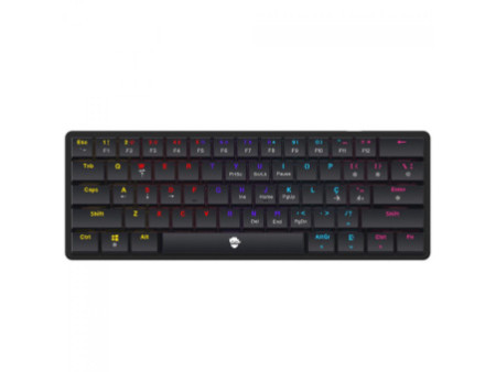 Teclado Mecânico Gamer Ninja Black Thorne, Switch Red Low Profile, ABNT2, 60%, Black, GN-KB-BTRD60BRUAB