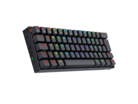 Teclado Gamer Mecânico Redragon Draconic, Wireless, RGB, Switch Brown, ABN2, Black, K530RGB (PT-BROWN)