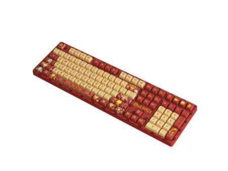 Teclado Mecânico Gamer Akko One Piece Edition Ano do Tigre 5108S, RGB, Switch Akko Jelly Pink, ANSI