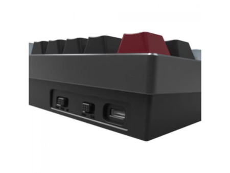 Teclado Mecânico Gamer Montech MKey PRO 75 DY Darkness, RGB, Wireless, Bluetooth, Switch Gateron Yellow, ANSI, 75%, Preto e Cinz